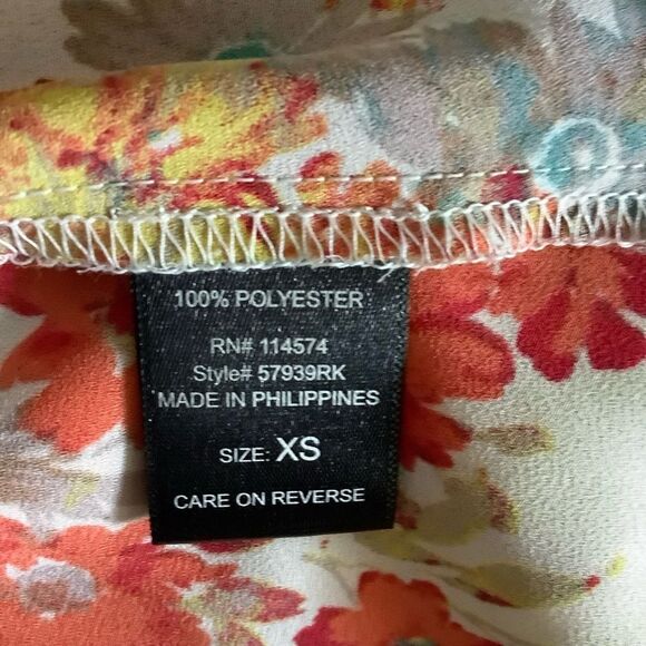 PLEIONE Floral Popover Long Roll-up Sleeves Blouse - Picture 10 of 11